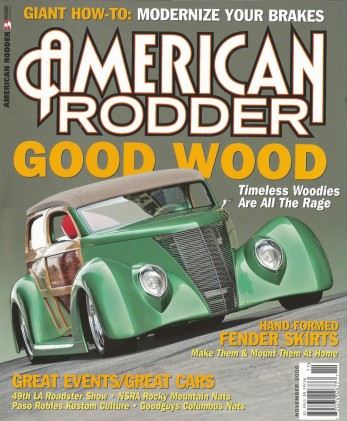 AMERICAN RODDER 2006 NOV - BRAKE UPGRADE,HAND-FORMED FENDER SKIRTS, LA ROADSTERS